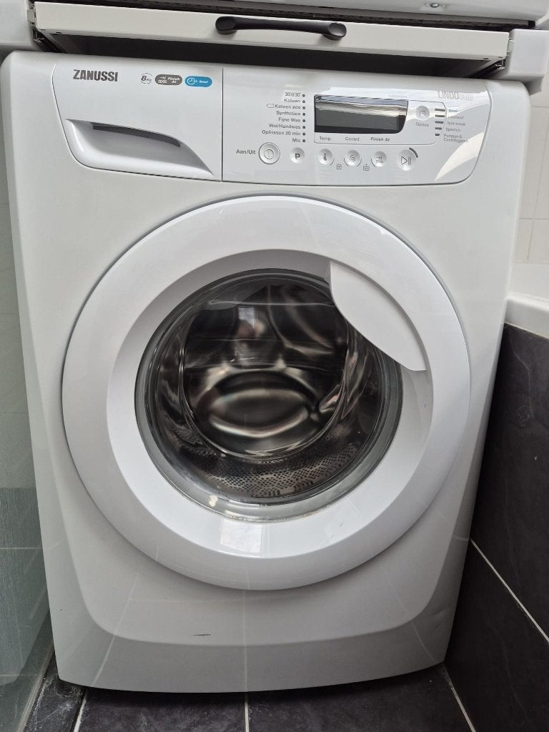 Zanussi Lindo 500 wasmachine 8 kg — 1400 toeren, Witgoed en Apparatuur, Wasmachines, Ophalen, 1200 tot 1600 toeren, Gebruikt, 8 tot 10 kg