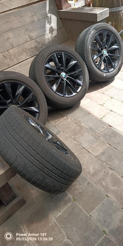 BMW Velgen met Pirelli All Season Banden 245/50 R18, Auto-onderdelen, Banden en Velgen, Ophalen, 18 inch, Banden en Velgen, All Season