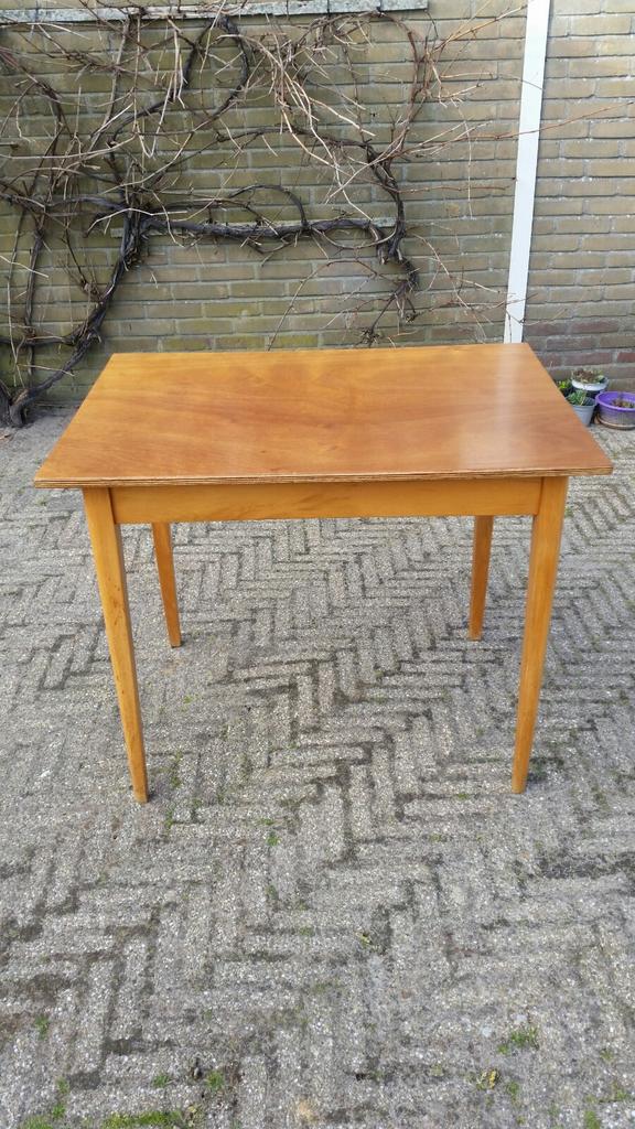 Vintage tafel jaren 70, Huis en Inrichting, Ophalen, Gebruikt, 50 tot 100 cm, Vintage