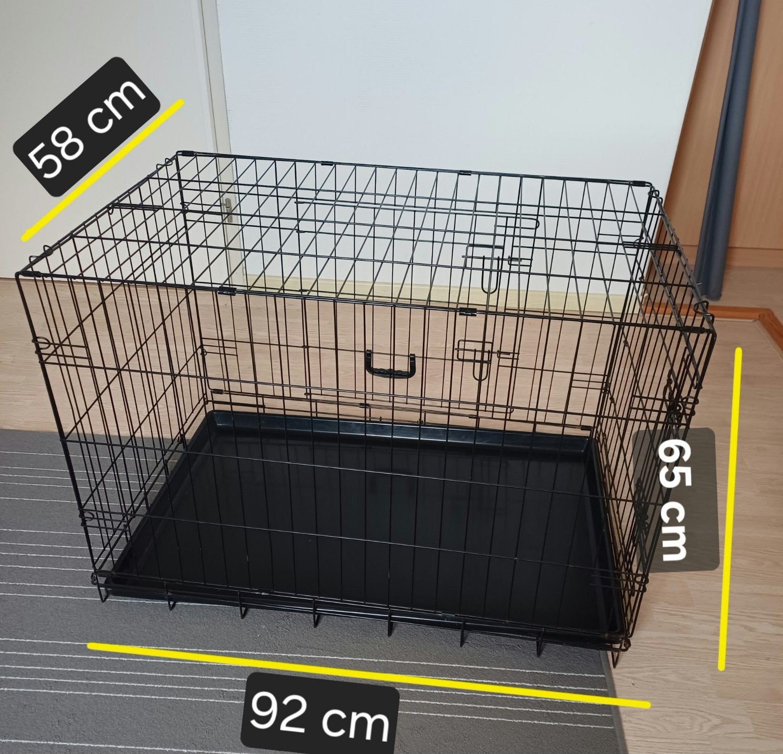 hondenbench, Ophalen of Verzenden, Zo goed als nieuw, 75 tot 110 cm, Minder dan 65 cm