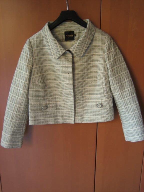 Prachtig exclusief creme jasje NATAN COLLECTION 44 snazzeys, Kleding | Dames, Verzenden, Beige, Maat 42/44 (L), Nieuw