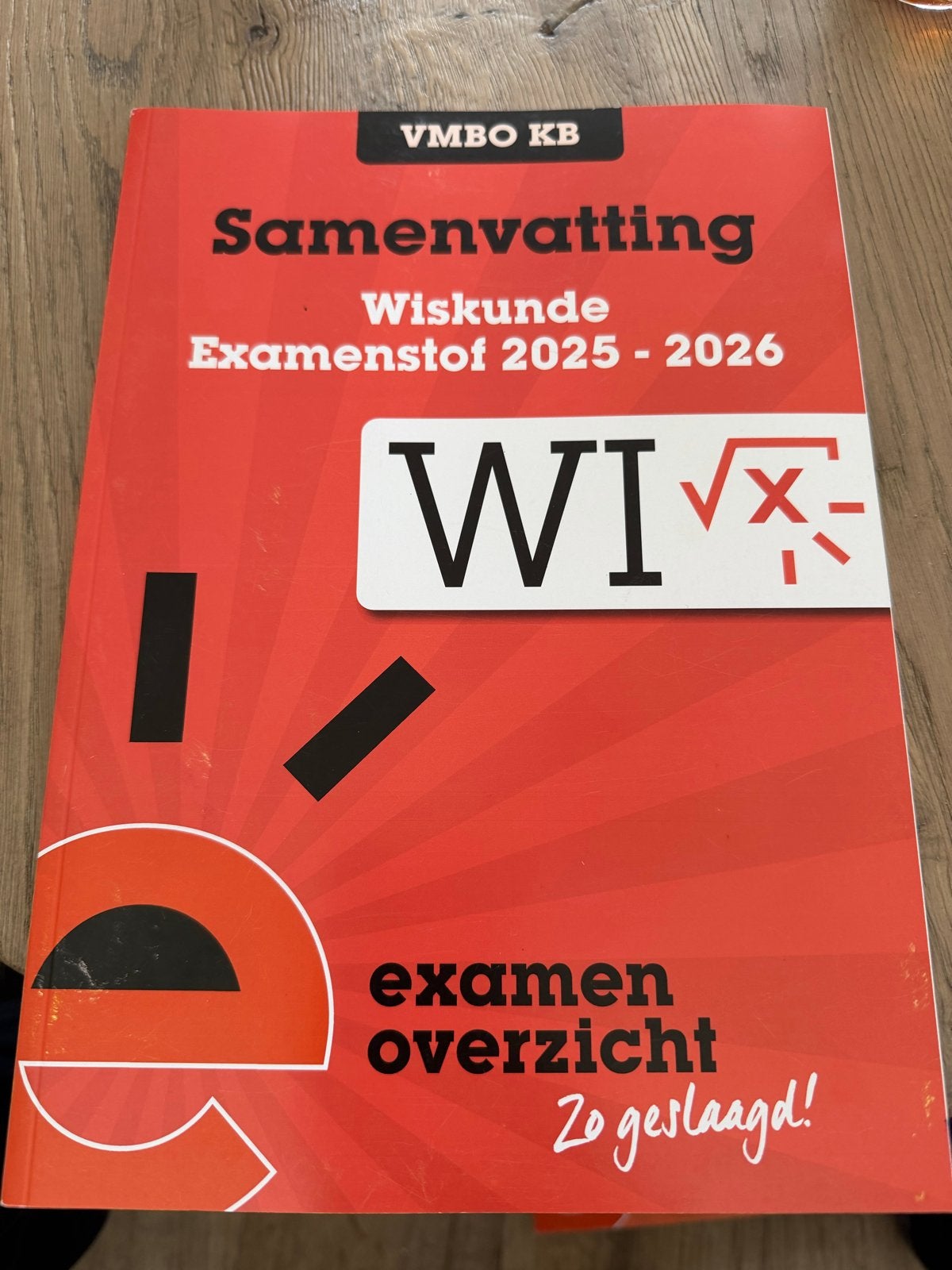 Samenvatting Wiskunde Examenstof VMBO KB 2025-2026, Boeken, Ophalen, Zo goed als nieuw, VMBO, Wiskunde A