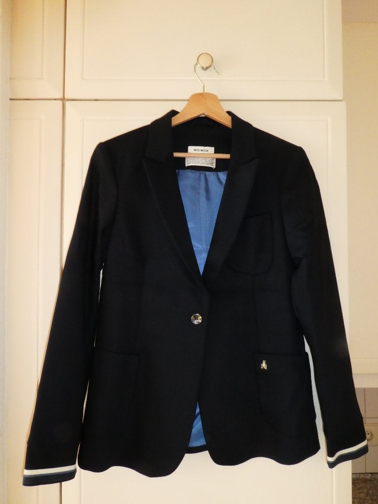Mos Mosh jasje maat 38/40 donkerblauw Club Grace Blazer ZGAN, Maat 38/40 (M), MOS MOSH, Zo goed als nieuw, Jasje