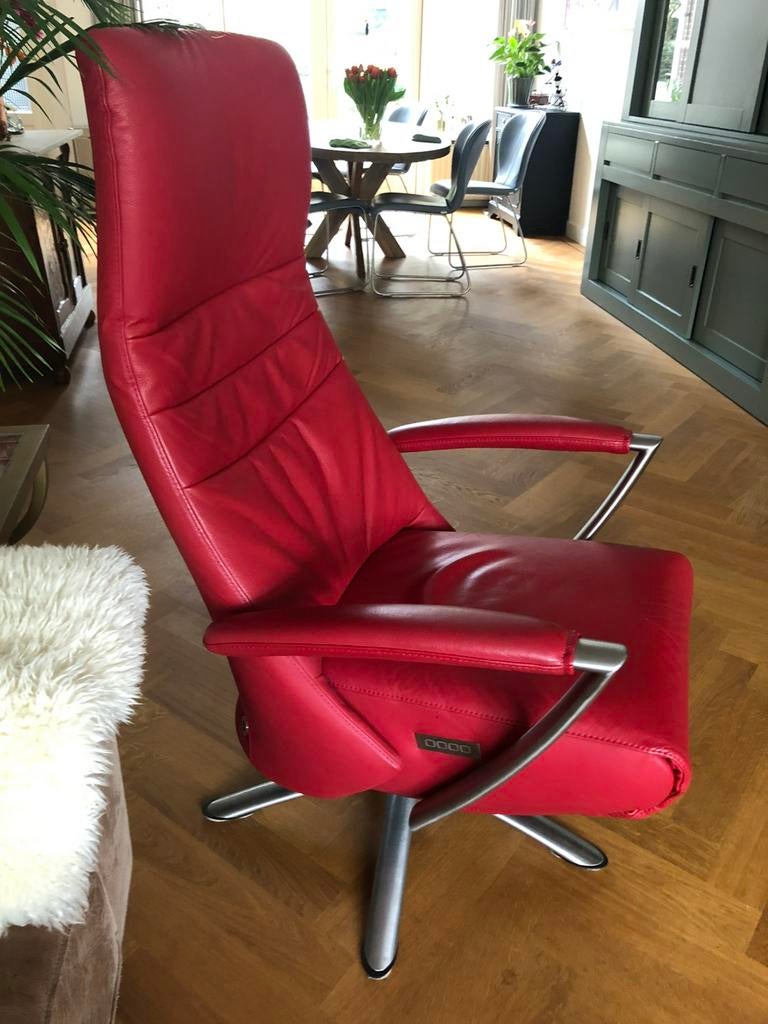 Fauteuil Accra collectie Framati Desing, Gebruikt, Ophalen of Verzenden, 50 tot 75 cm, Leer