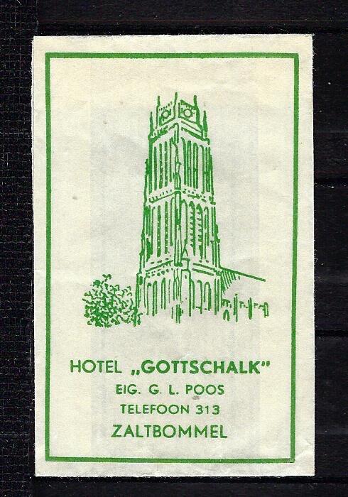 58 Zaltbommel hotel GOTTSCHALK, Ophalen of Verzenden, Nederland