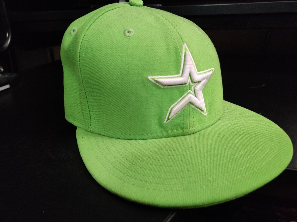 Lime green New Era Houston Astros, Ophalen of Verzenden, Zo goed als nieuw