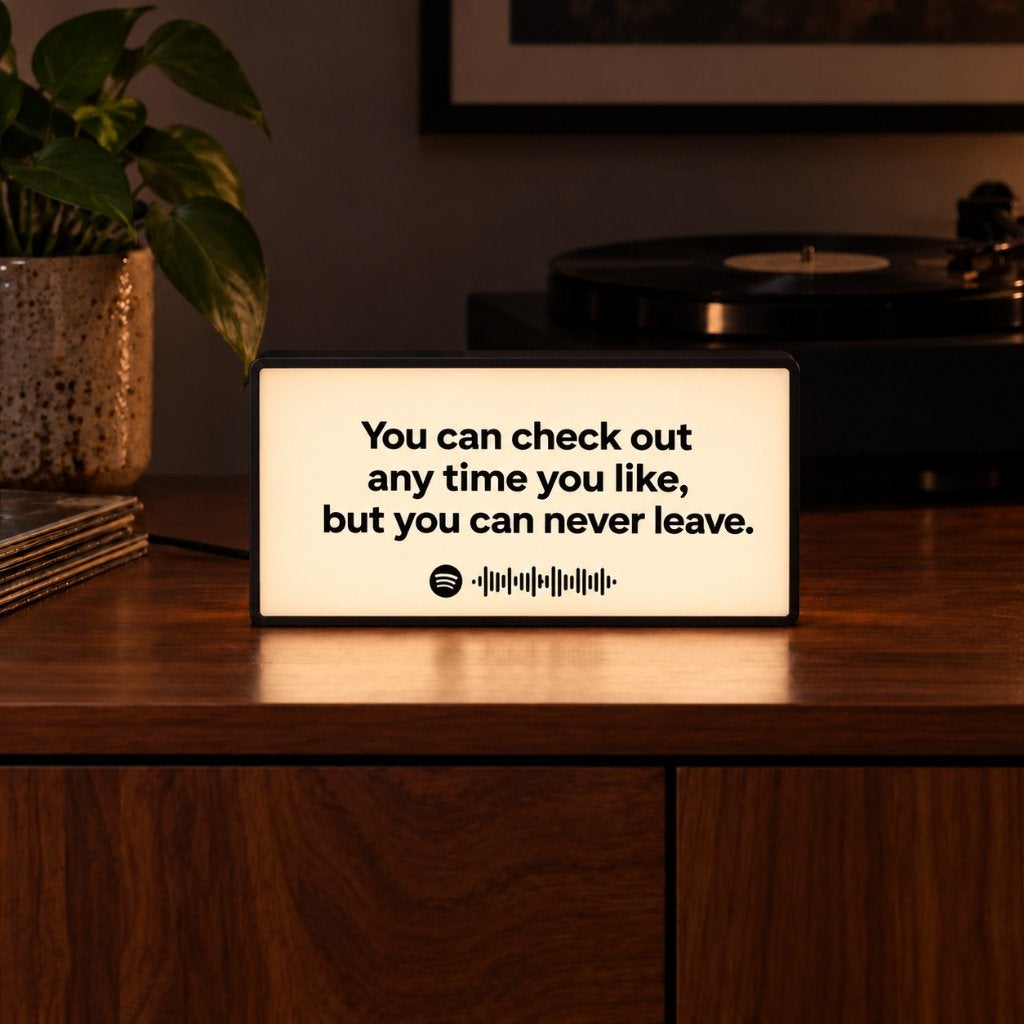 Jouw favoriete songtekst op een persoonlijke lightbox, Overige typen, Nieuw, Atelayer.com, .