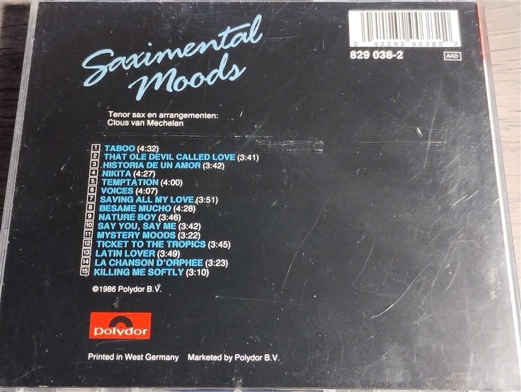Clous van Mechelen ‎- Saximental Moods, Ophalen of Verzenden, Zo goed als nieuw, Jazz