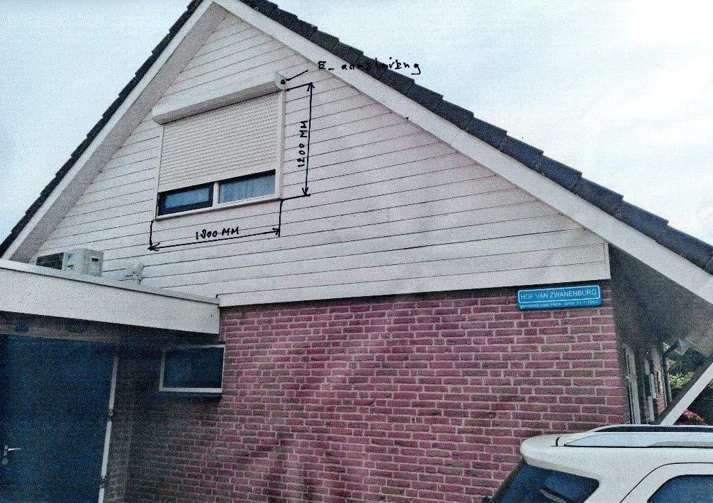 rolluik, Ophalen, Gebruikt, Wit, 150 tot 200 cm