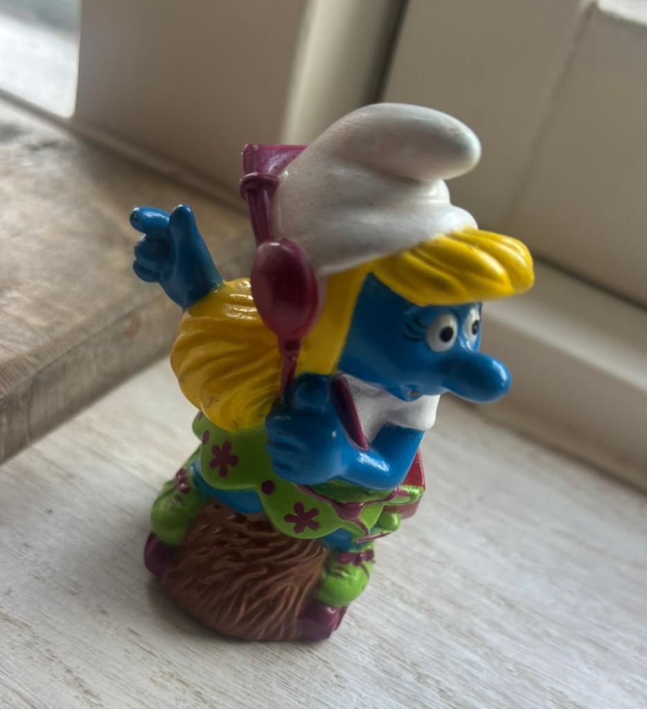 Vintage Disco Smurfin met Walkman (BIP, 1996) 4,50€, Ophalen of Verzenden, Zo goed als nieuw, Verschillende Smurfen