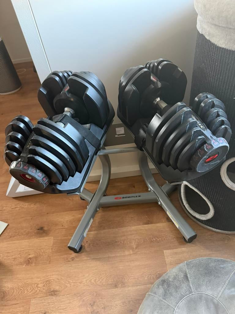 Bowflex verstelbare dumbells, Sport en Fitness, Fitnessmaterialen, Ophalen, Zo goed als nieuw, Dumbbell