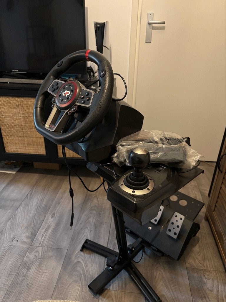 Race stuur met pedalen&koppeling( Suzuka wheel 7003+frame), Spelcomputers en Games, Spelcomputers | Overige Accessoires, Ophalen