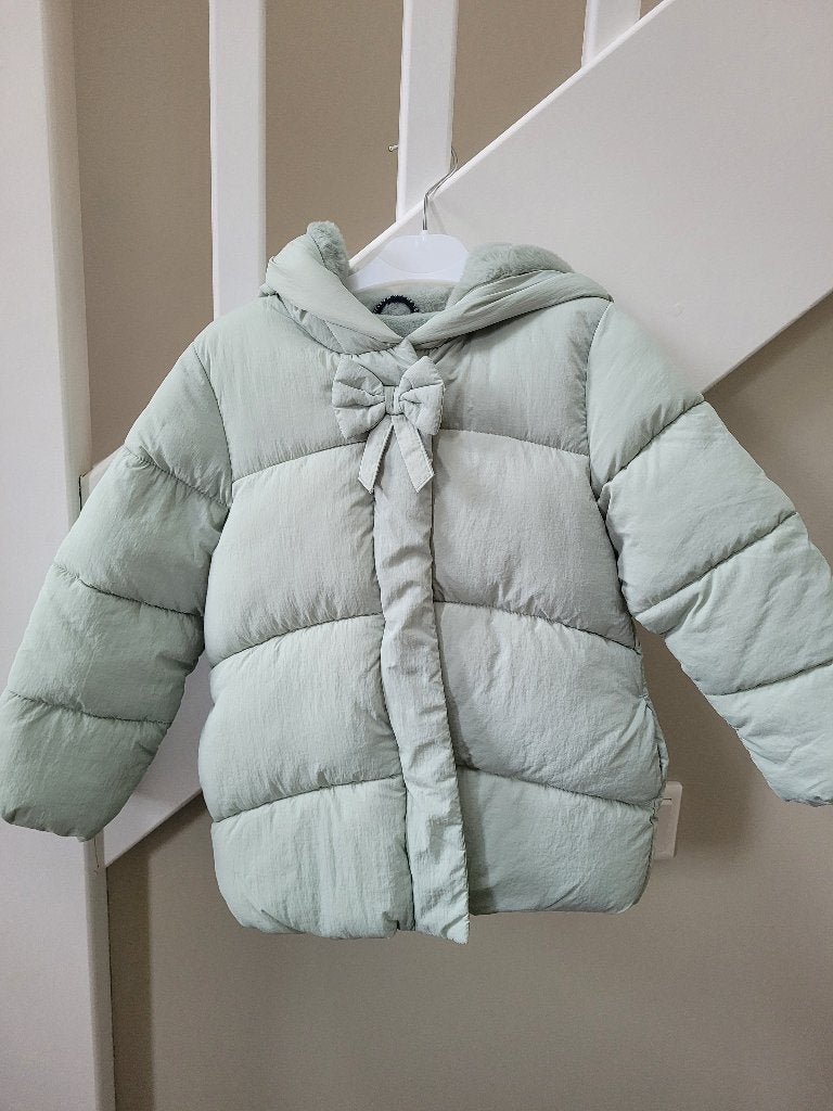 Winterjas meisjes mintgroen - maat 98, Kinderen en Baby's, Kinderkleding | Maat 98, C&A, Meisje, Nieuw, Ophalen of Verzenden