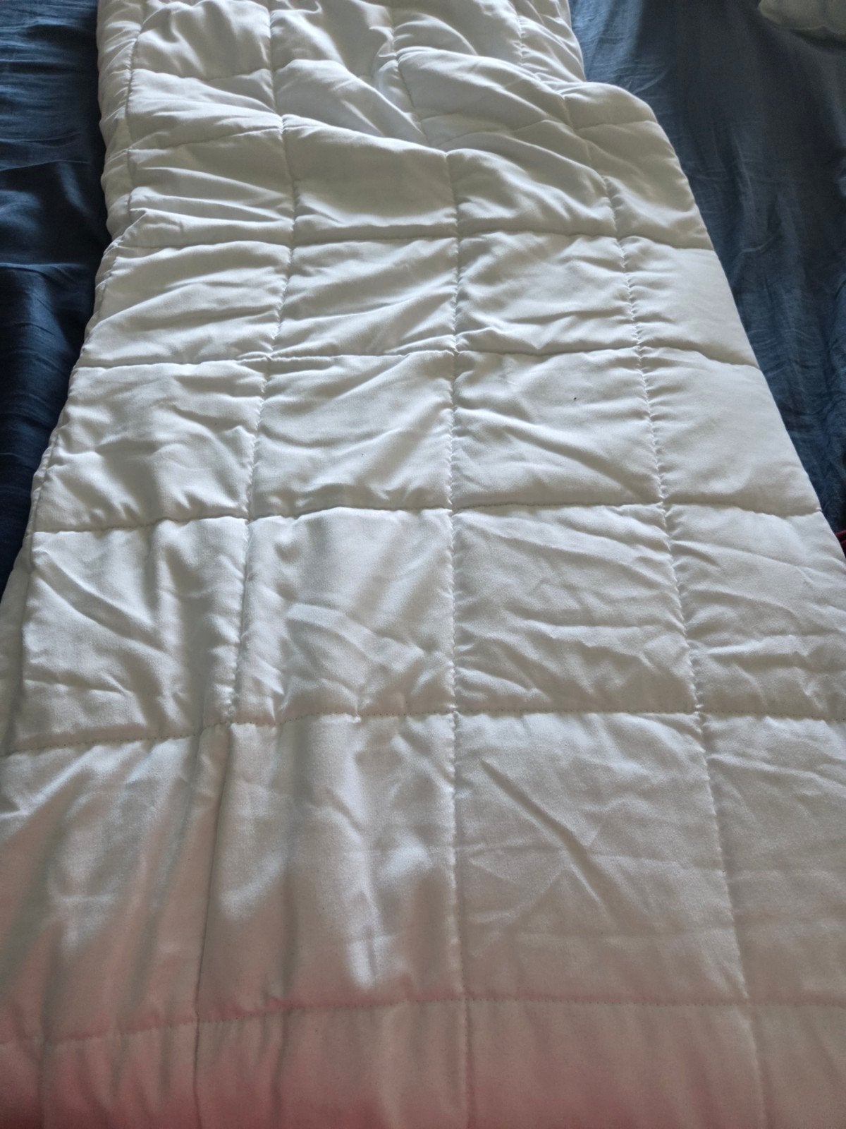 Novitesse Verzwaringsdeken 6kg - 135x200cm, Ophalen, Gebruikt, Wit, Deken of Dekbed