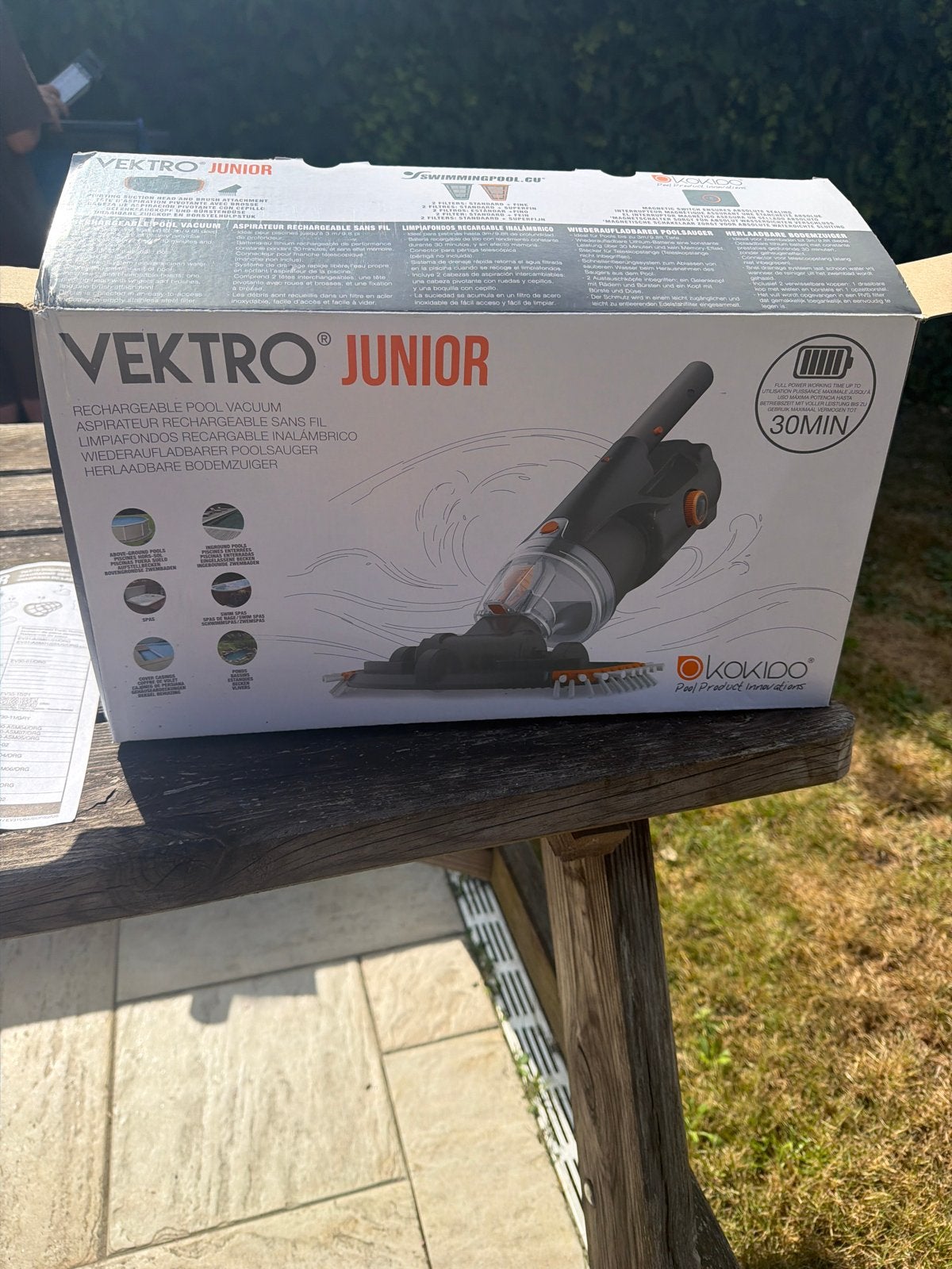 Kokido Vektro Junior oplaadbare zwembadstofzuiger, Ophalen, Zo goed als nieuw, Overige typen