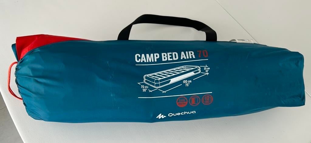 Quechua camp bed air lattenbodem luchtbed, Ophalen, Zo goed als nieuw, 1-persoons