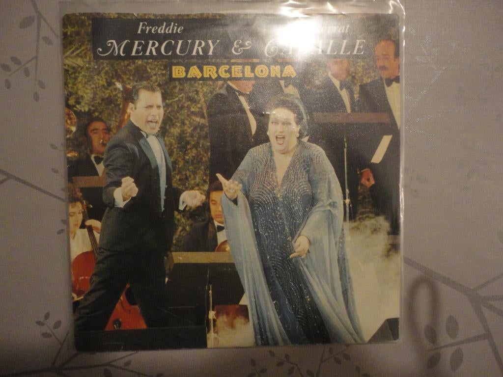 Freddy Mercury & Montserrat Gaballé-Barcelona GER 1987 FH, Gebruikt, Fotohoes, 7 inch, Ophalen of Verzenden