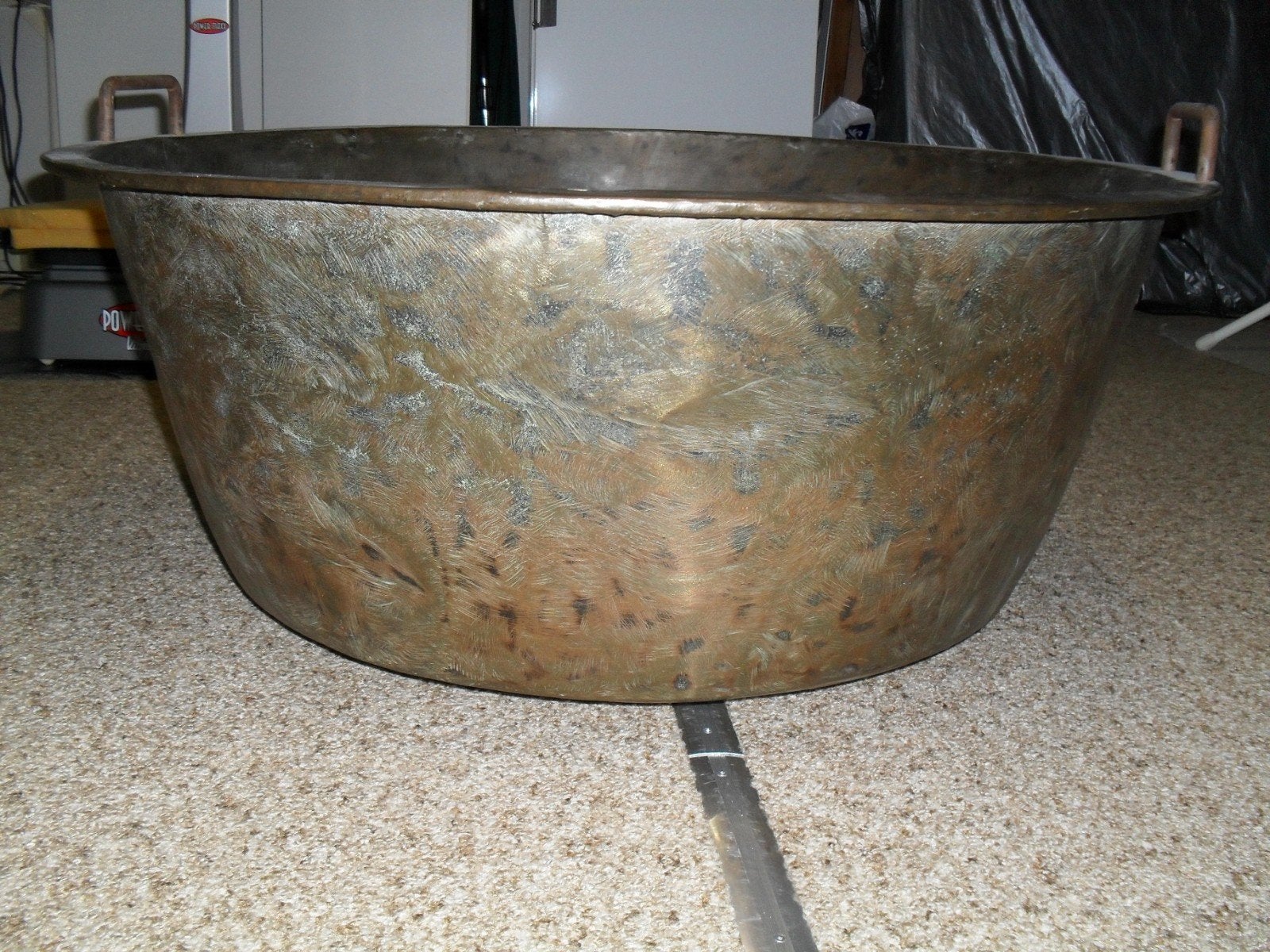 koperen ketel 100 jaar oud, Ophalen, Rond, Metaal, 60 cm of meer