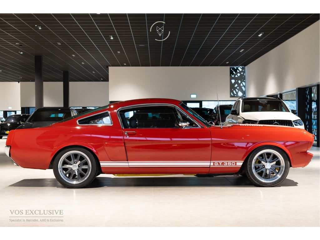Ford 1965 Ford Mustang Shelby GT350 Frame-Off Restomod Tribu, Lederen bekleding, Zwart, 4 stoelen, Bedrijf