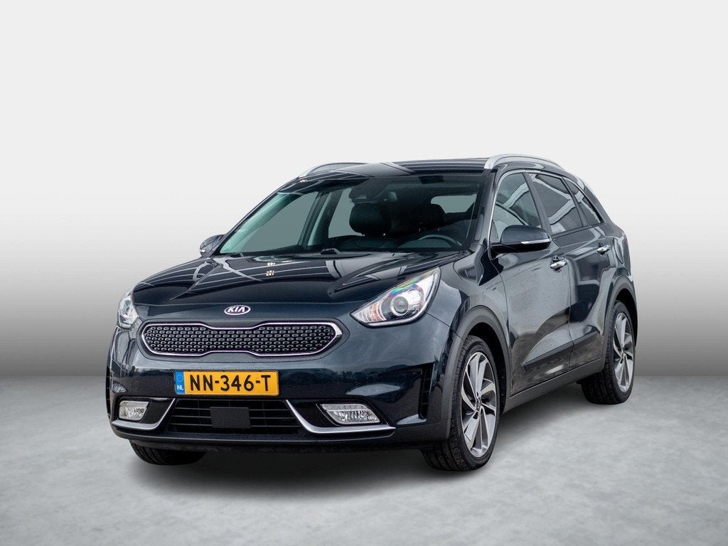 Kia Niro 1.6 GDi Hybrid ExecutiveLine | Leder | Stoel Verwar, Auto's, Kia, Blauw, 23 km/l, SUV of Terreinwagen, Niro