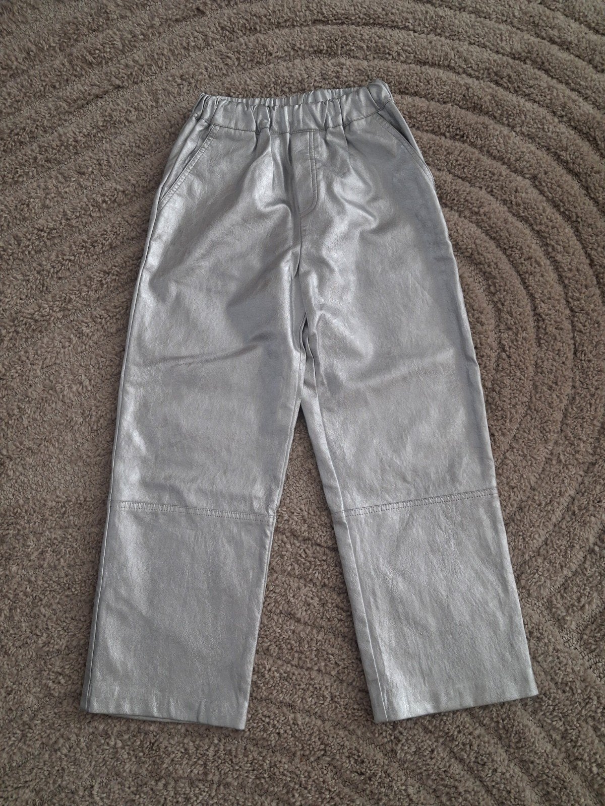 Zilverkleurige broek van Zara, maat 140, Broek, Meisje, Ophalen of Verzenden, Zo goed als nieuw