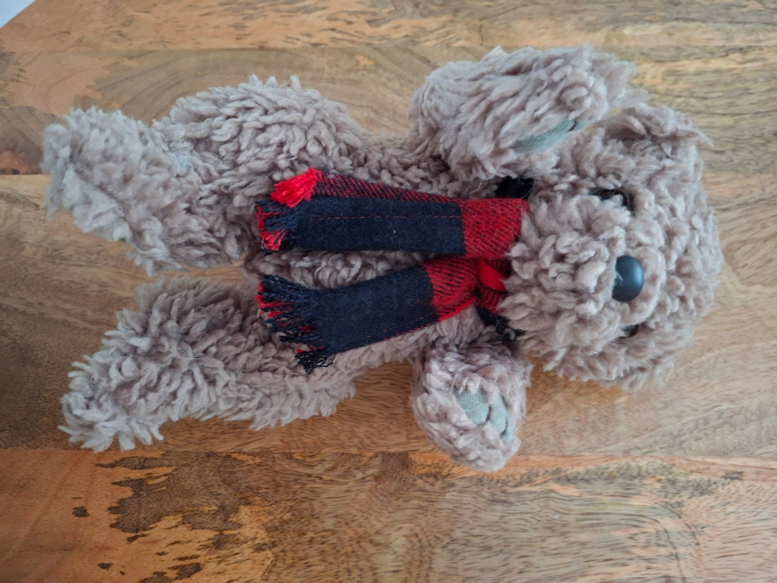 Schattige teddybeer met sjaal - Zo goed als nieuw, Overige merken, Overige karakters, Beer, Ophalen of Verzenden