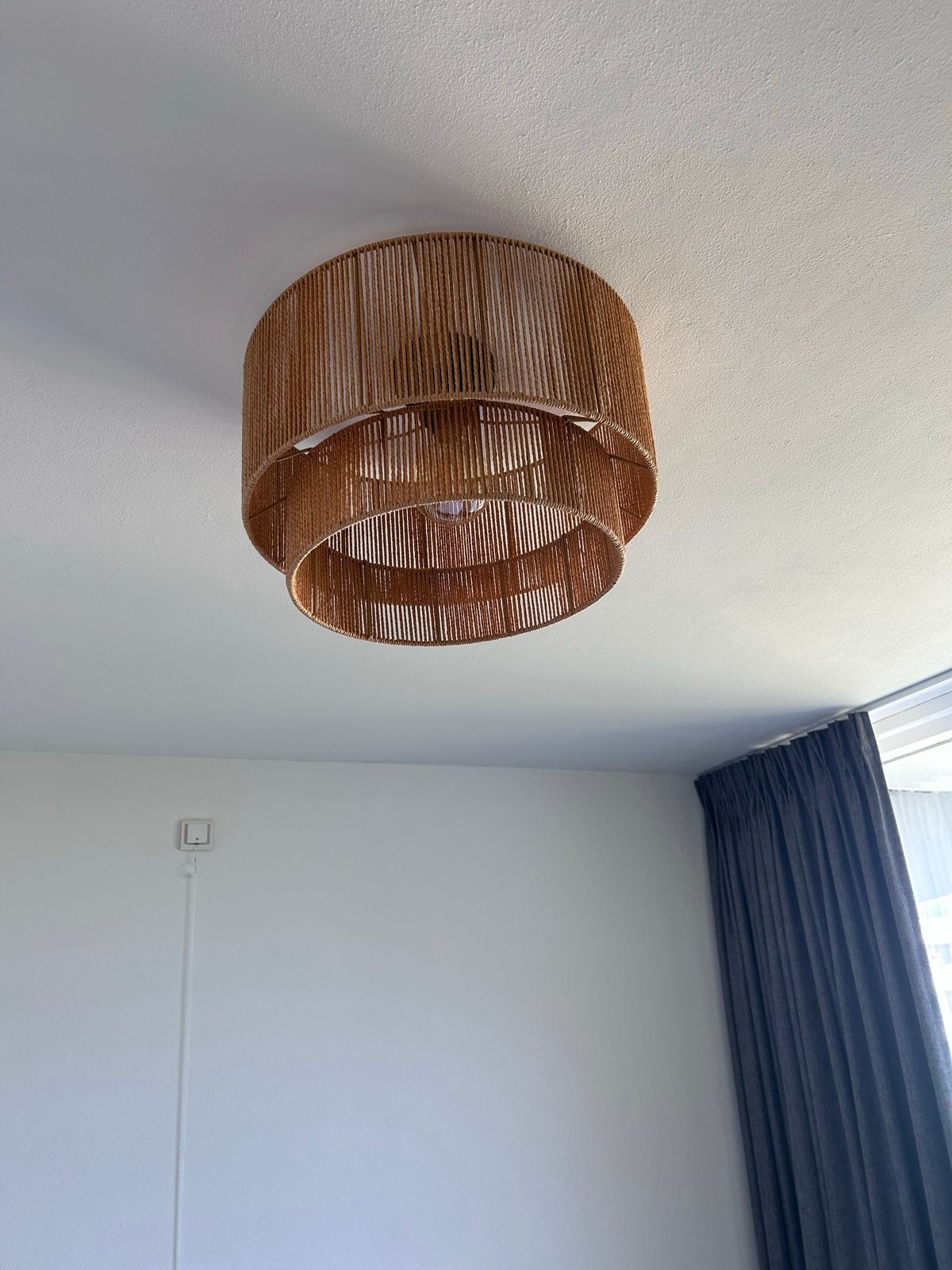 Kwantum Plafondlamp Neptunus Nat - Zo goed als nieuw, Ophalen, Overige materialen, Inclusief lichtbron, Zo goed als nieuw