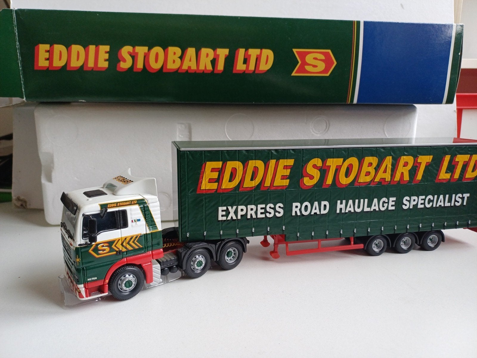 MAN tga Eddie Stobart Gorgi 1:50 truck, Ophalen of Verzenden, Zo goed als nieuw, Bus of Vrachtwagen, Corgi