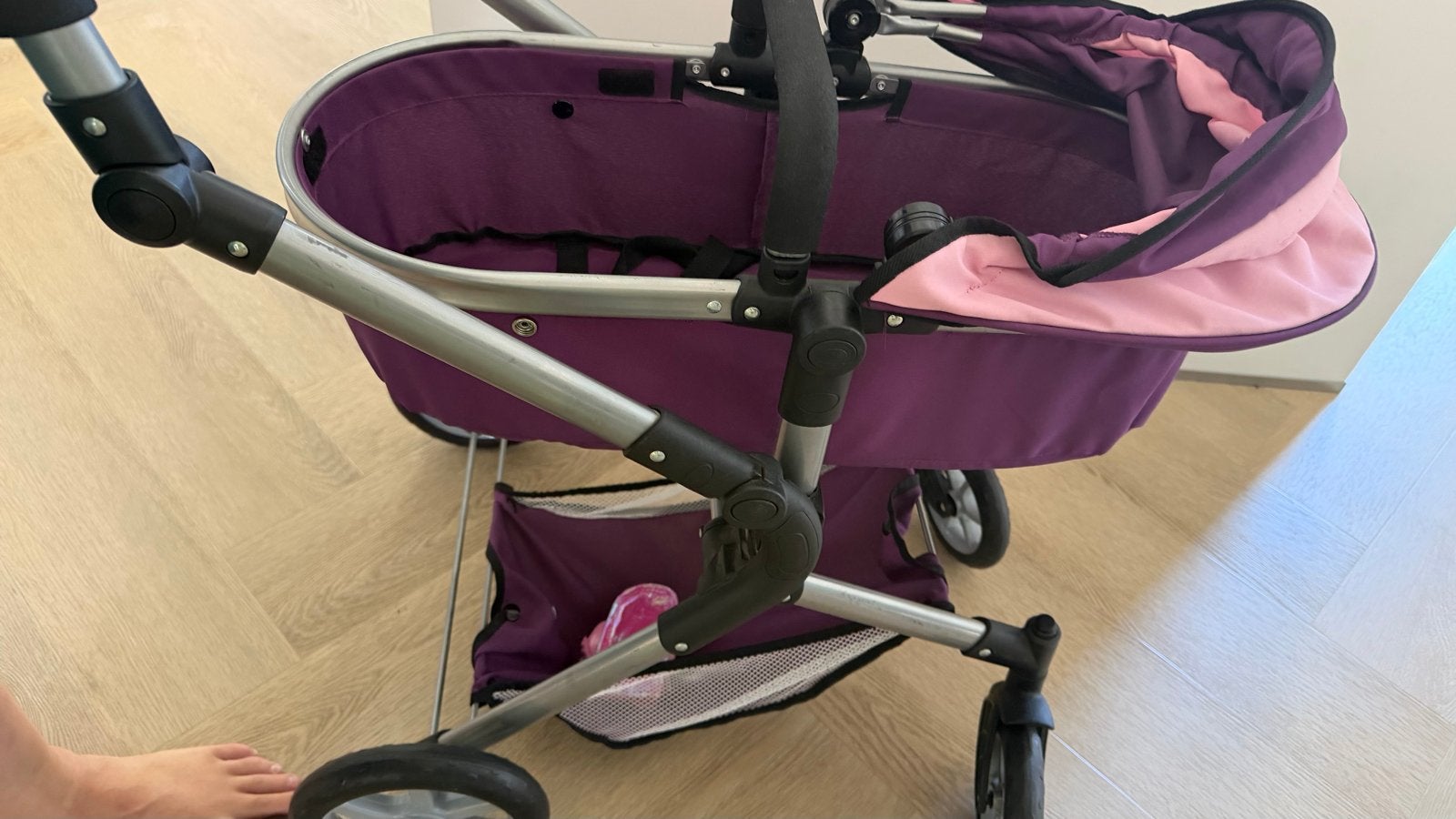 Bayer poppenwagen paars/roze, Ophalen, Gebruikt, Kinderwagen, Overige merken