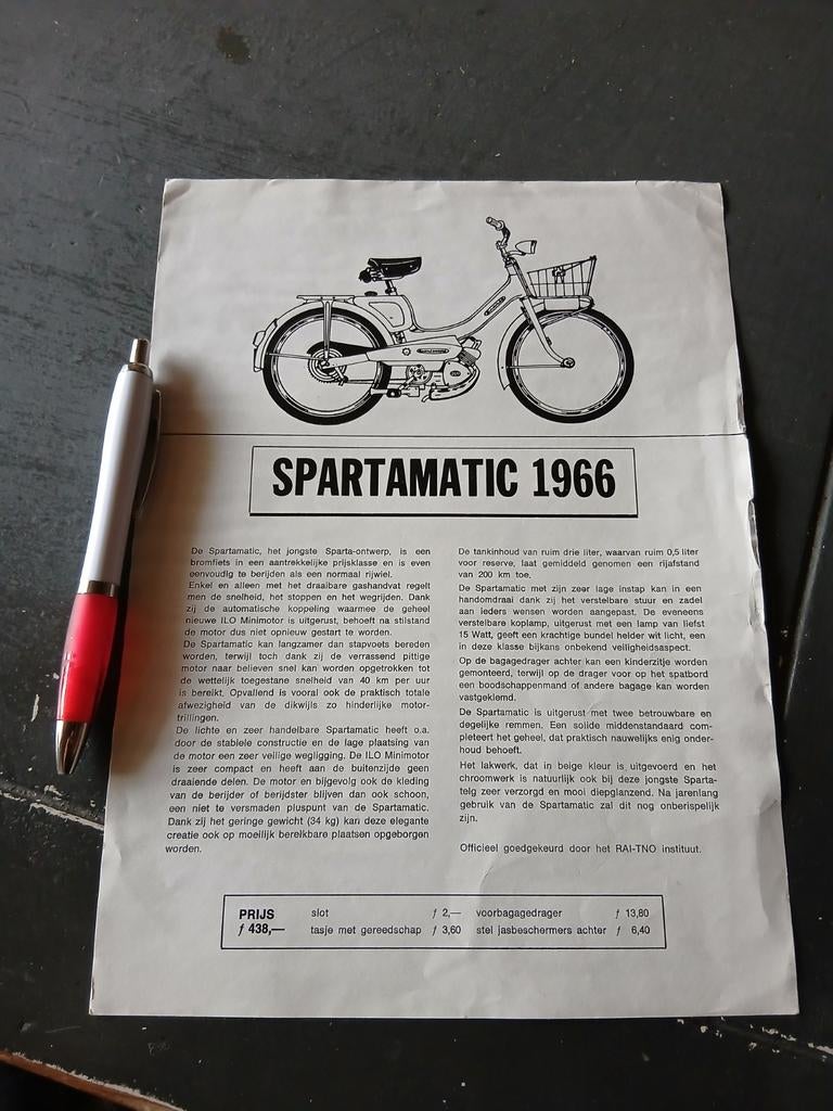 Spartamatic 1966, Ophalen