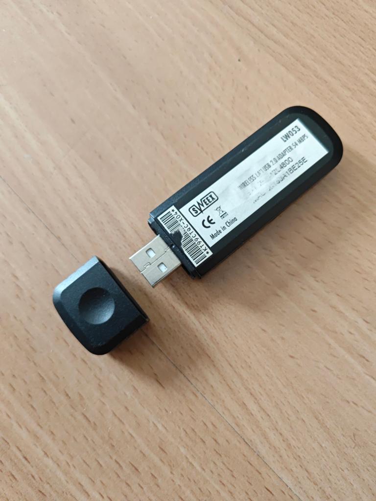 Sweex LW053 Wireless LAN USB 2.0 Adapter 54 Mbps, Ophalen of Verzenden, Gebruikt
