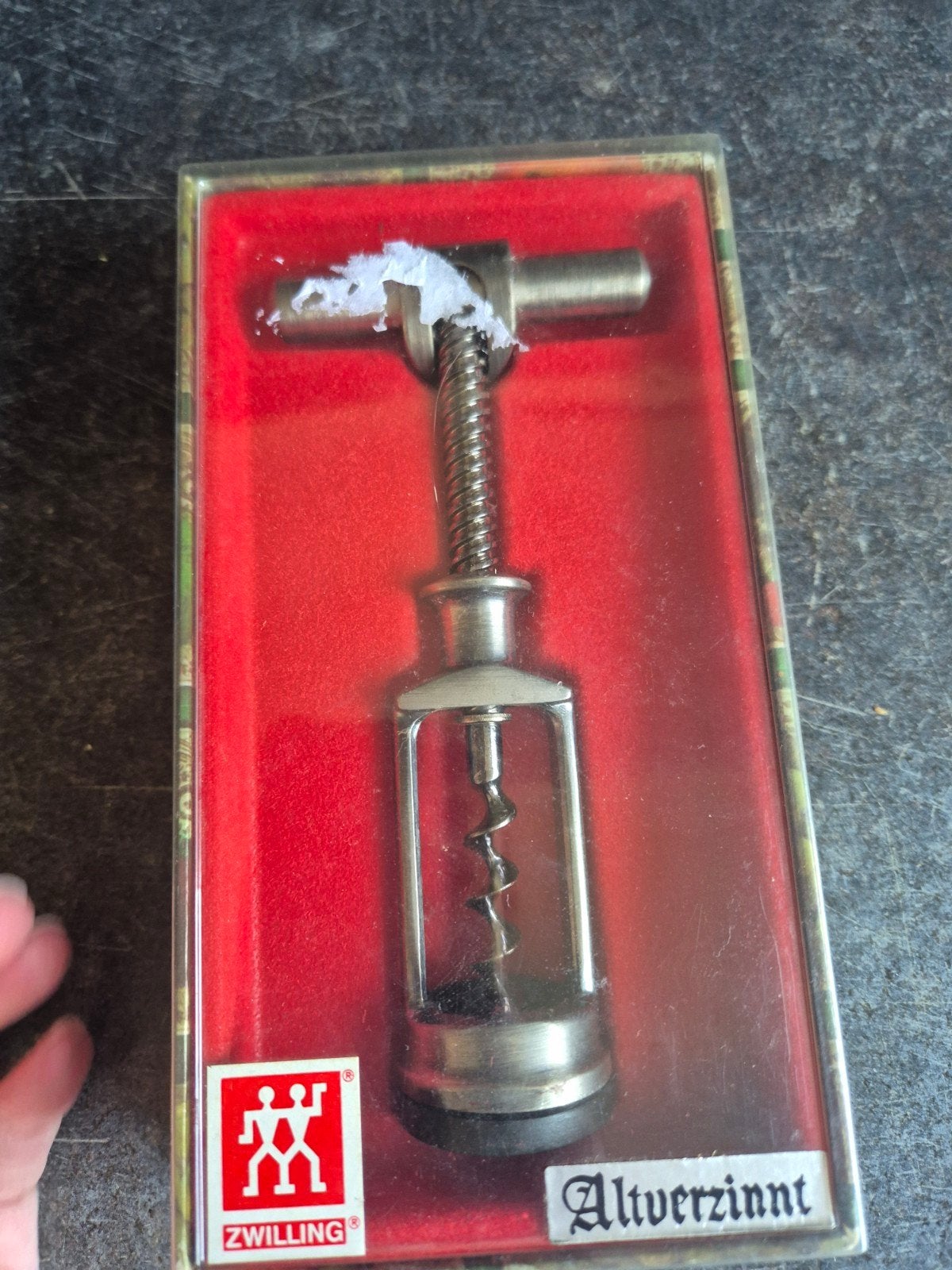 Vintage, German, corkscrew zwilling JA Henckels / Henckels,, Ophalen of Verzenden, Zo goed als nieuw