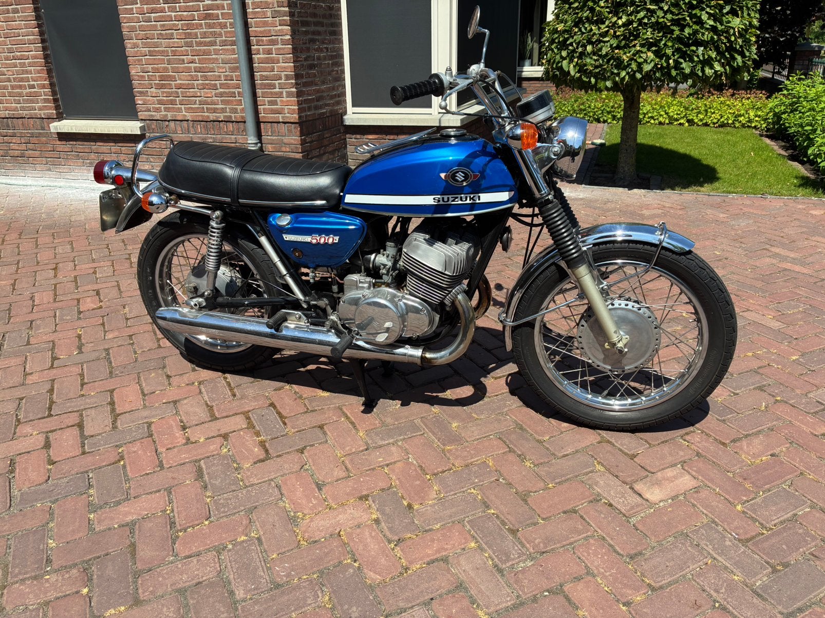 Suzuki T500 Titan III 1970 en Suzuki T350 1969, Motoren, 2 cilinders, Motorrijbewijs A, Gebruikt, Meer dan 35 kW