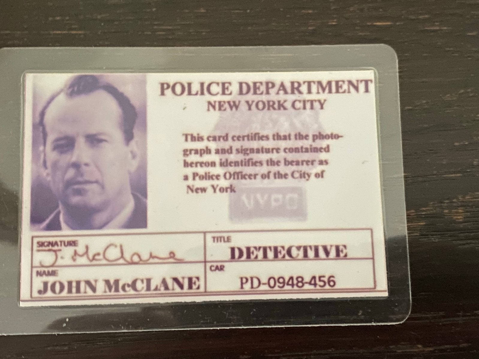 Film Die Hard police badge movie prop, Verzenden