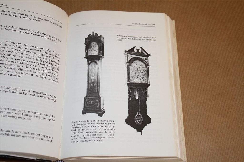 Het klokkenboek. Antieke klokken. Anton van Oirschot., Verzenden