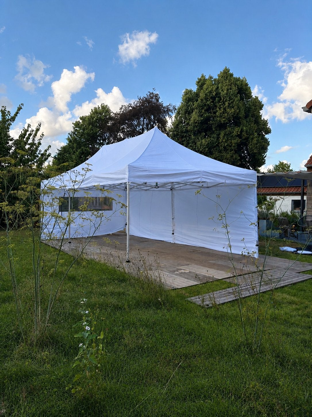 Tent 4x8m te huur, Ophalen, Zo goed als nieuw