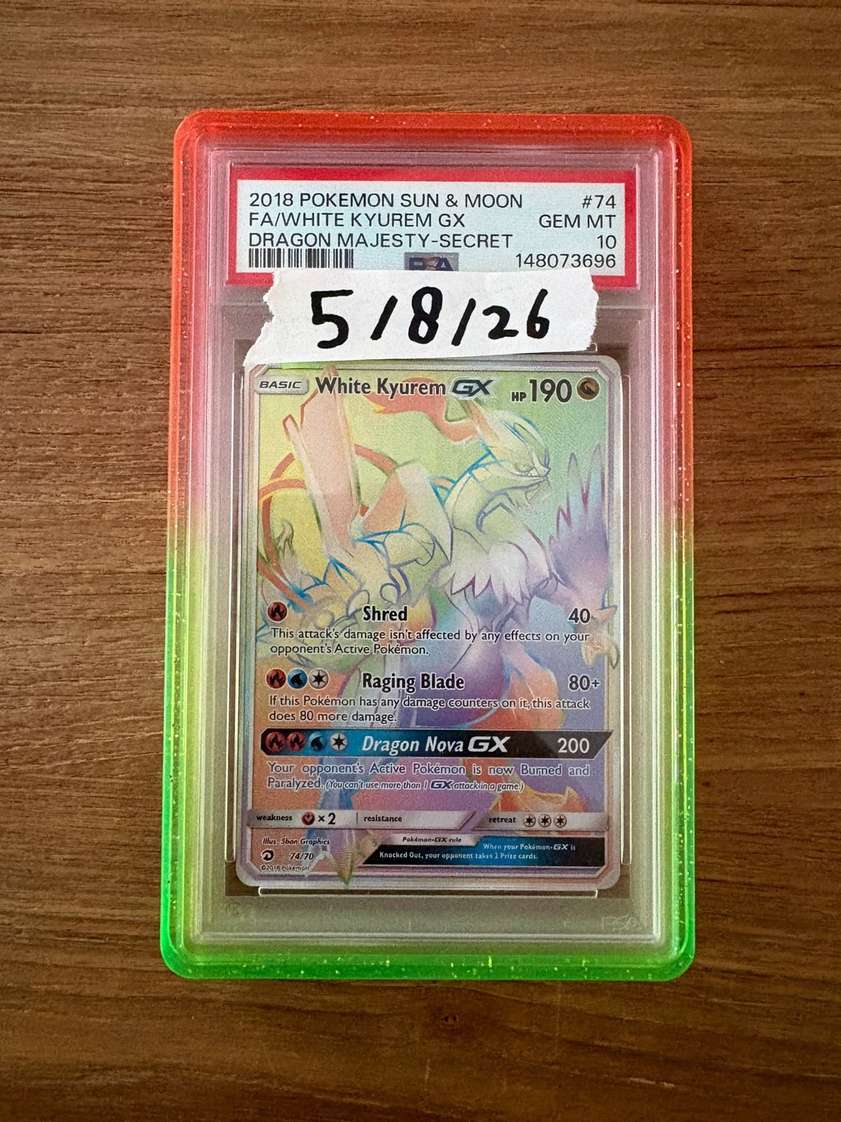 White Kyurem 074 PSA 10, Ophalen of Verzenden, Zo goed als nieuw
