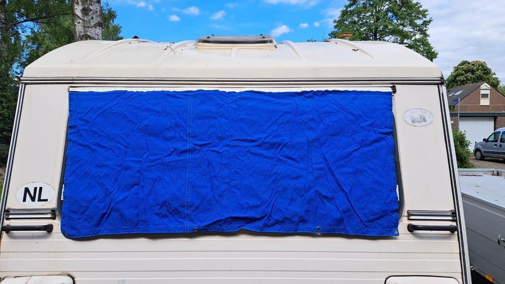 Vintage zonwering klapramen constructam coral, Caravans en Kamperen, Ophalen of Verzenden
