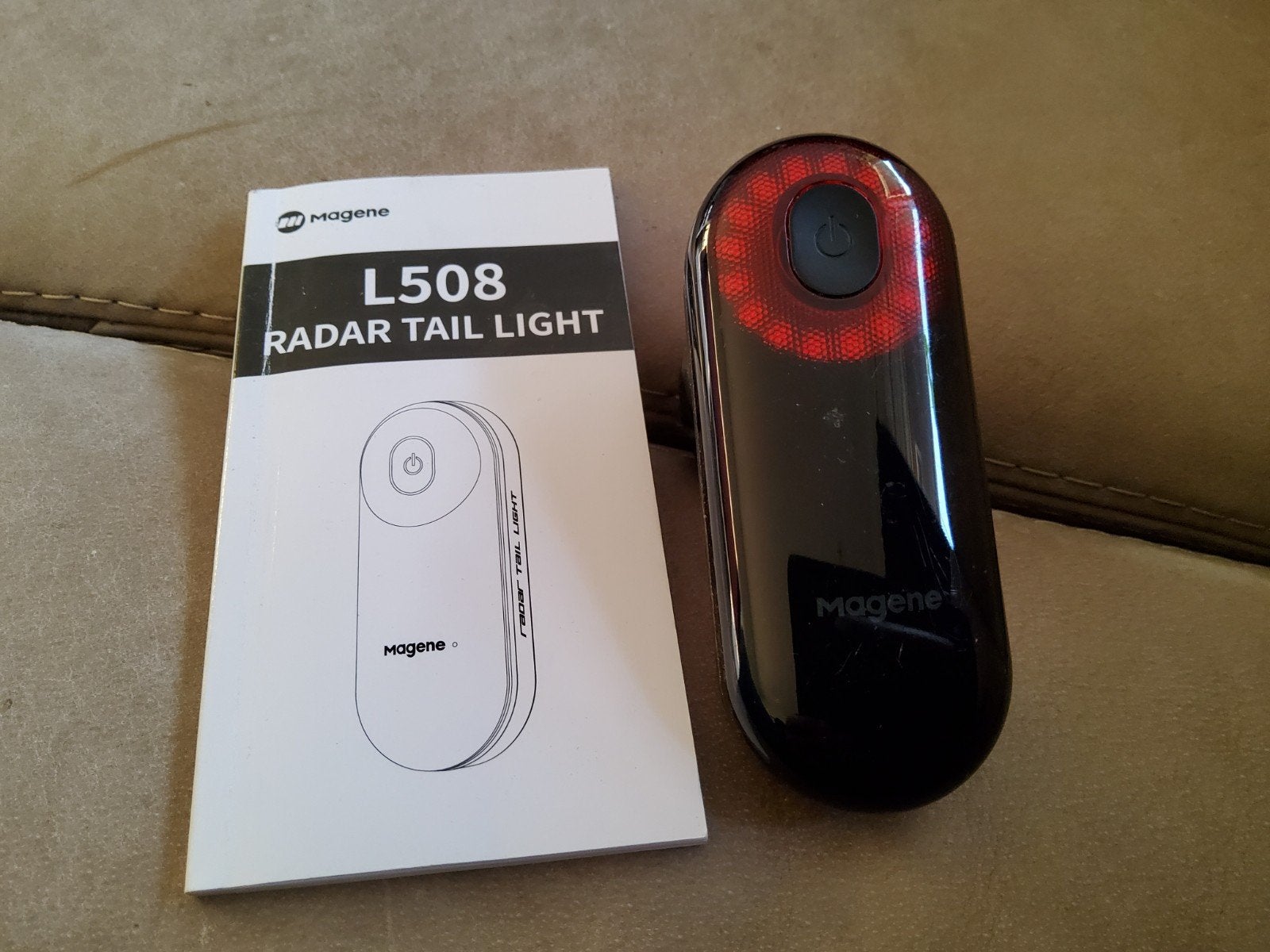 Magene L508 radar achterlicht, Fietsen en Brommers, Ophalen of Verzenden, Gebruikt, Achterlicht