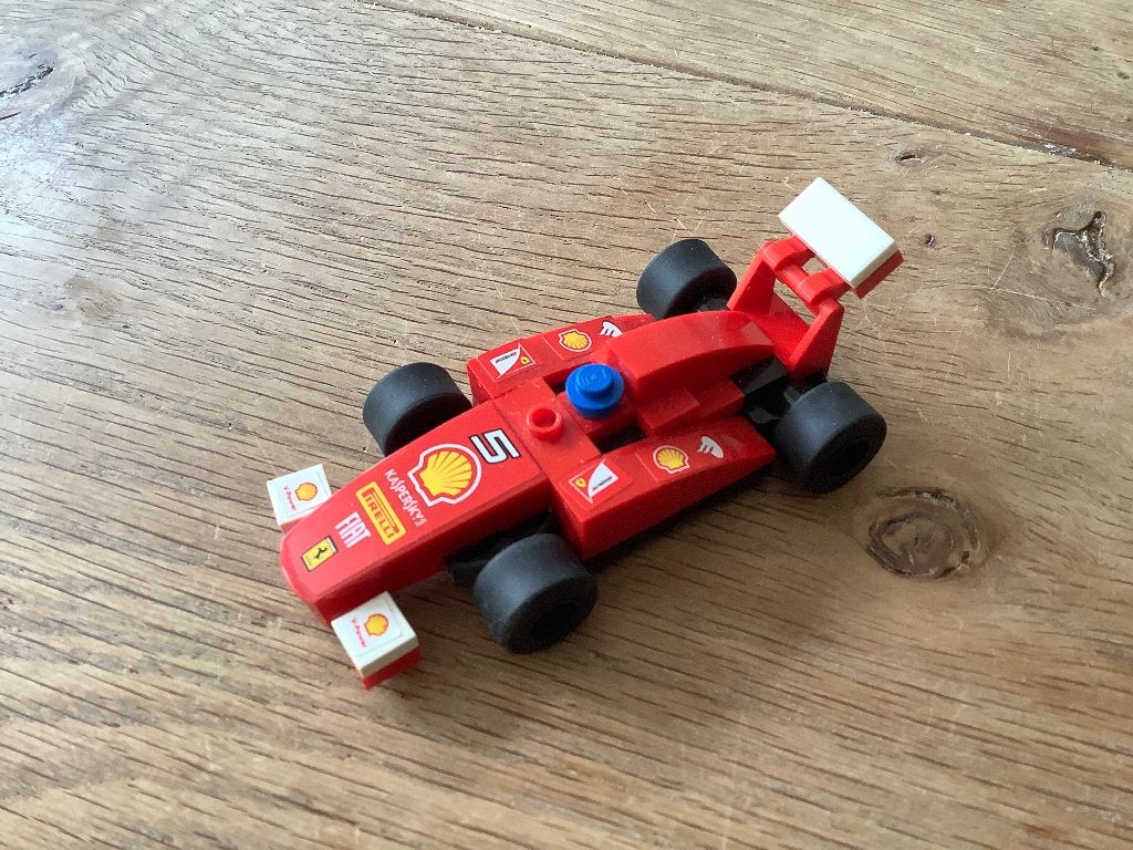Lego Ferrari Formule 1 auto - Zonder instructieboekje, Gebruikt, Lego, Ophalen of Verzenden, Racers