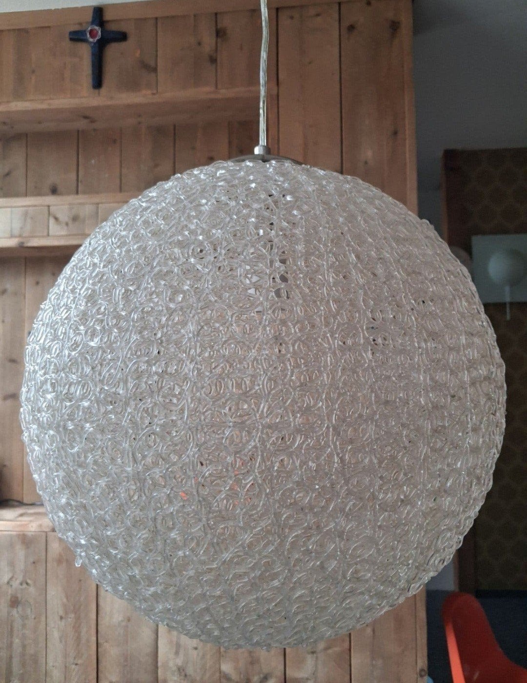 Space age Rotaflex, "Spaghetti " bollamp kunststof  70er, Ophalen of Verzenden, Zo goed als nieuw, Kunststof, Retro vintage Space Age