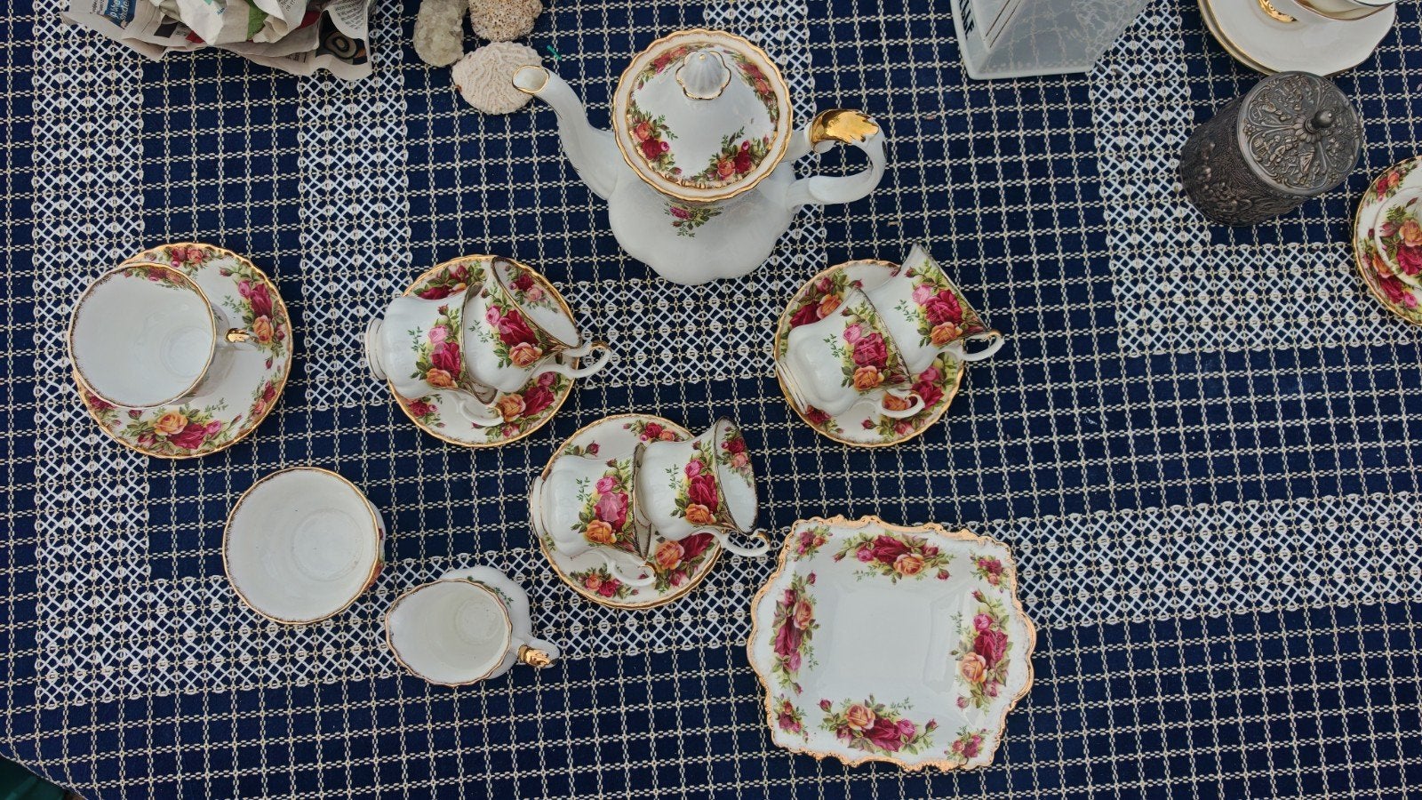 Royal Albert Old Country Roses Theeservies, Antiek en Kunst, Ophalen