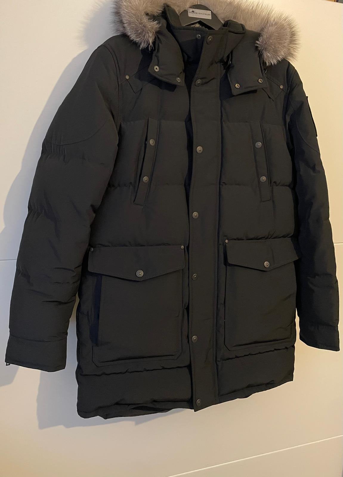 Moose knuckles heren parka als nieuw maat L, Ophalen of Verzenden, Zo goed als nieuw, Maat 52/54 (L), Zwart