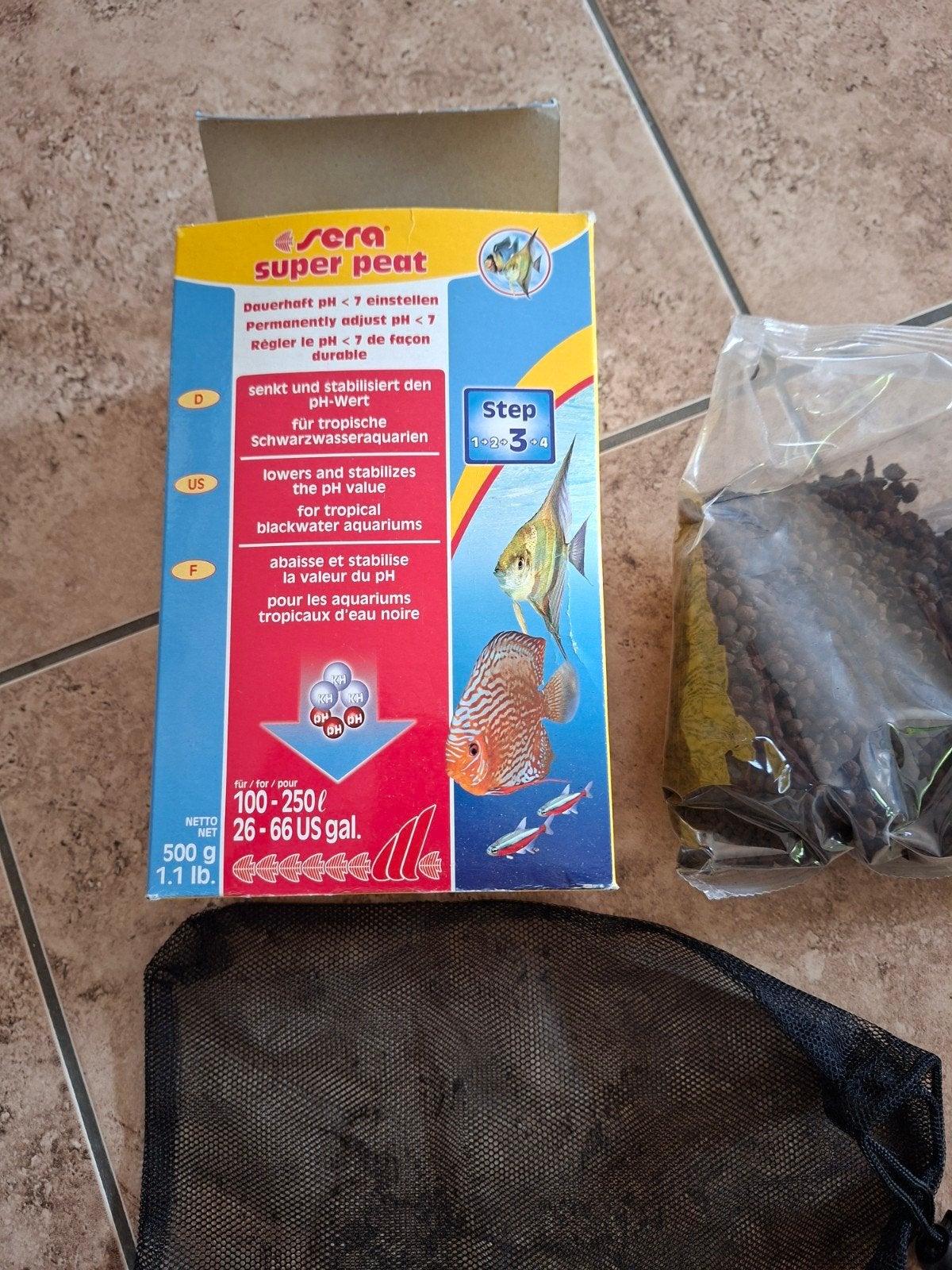 filtermateriaal voor zwartwater aquarium, Dieren en Toebehoren, Ophalen of Verzenden, Zo goed als nieuw, Filter, Sera
