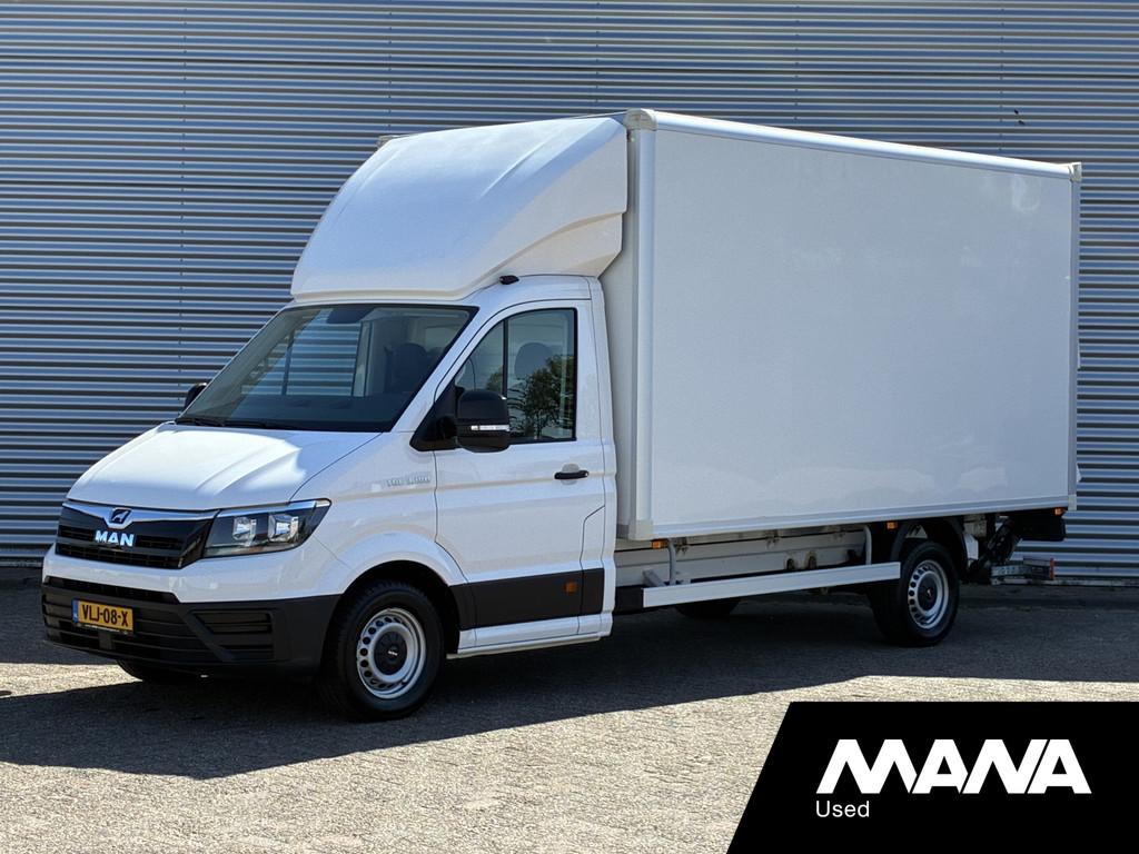 MAN TGE 35 2.0 L4 Bakwagen Automaat 750kg laadklep Cruise Ca, Stof, Gebruikt, 4 cilinders, Wit