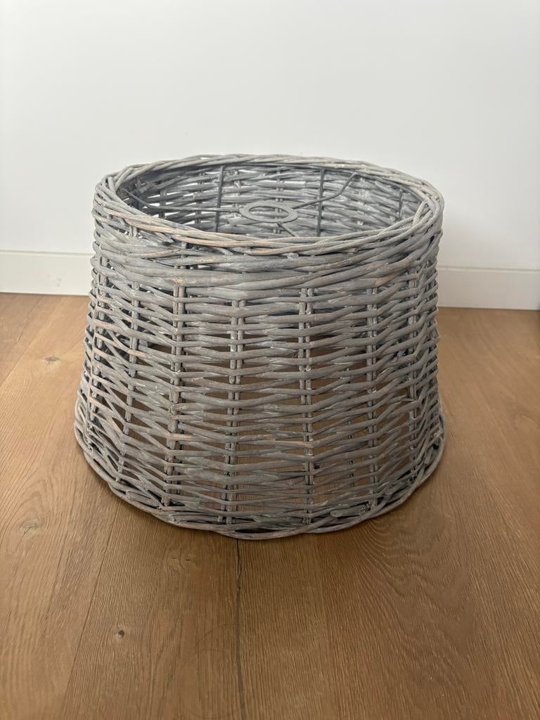 Rieten Lampenkap + IKEA Hemma Pendel, Ophalen of Verzenden, Nieuw, Rond, 25 tot 50 cm