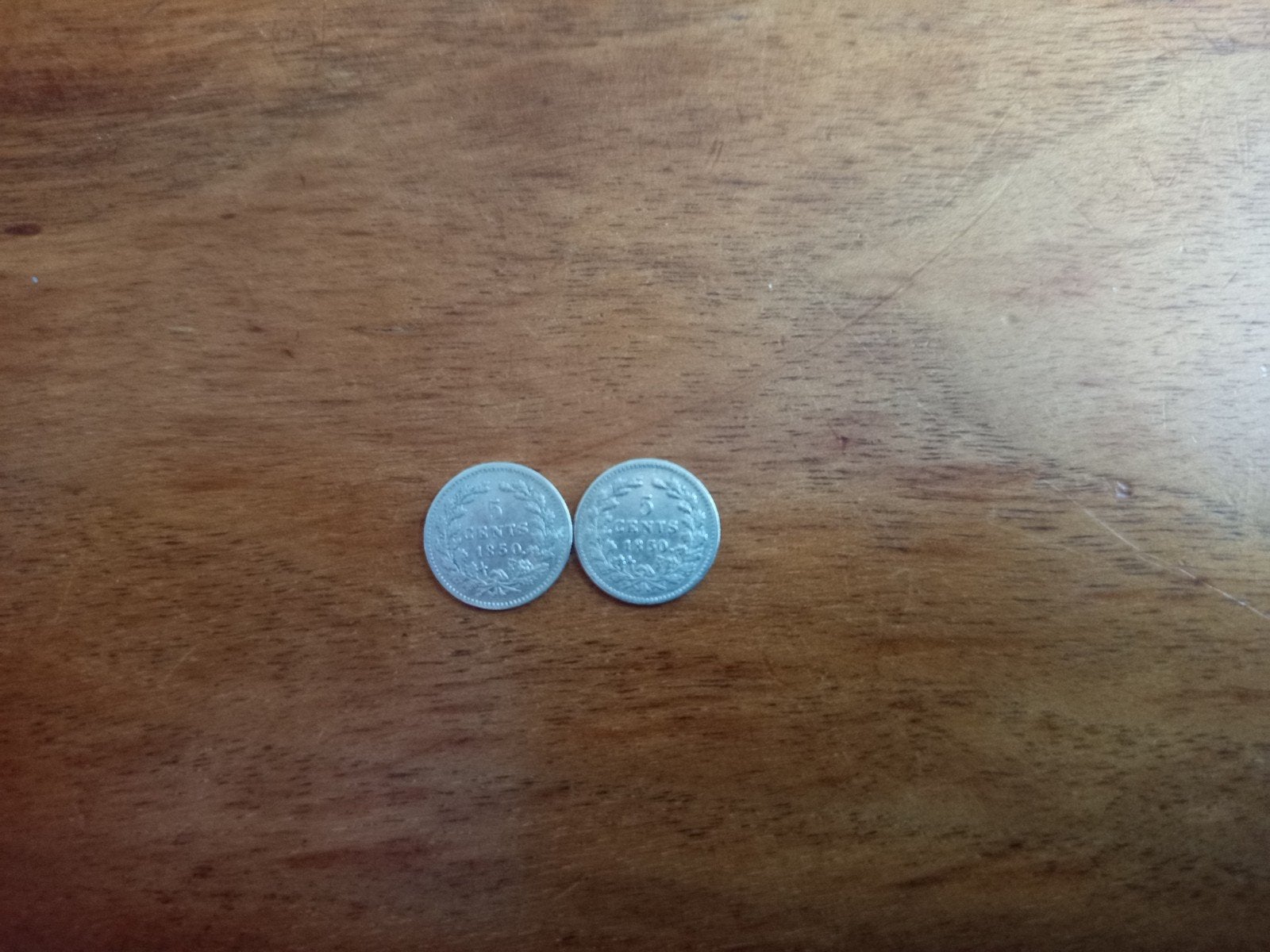 Zilveren 5 cent munten Koningin Willem 3 1850, Koning Willem III, Zilver, Ophalen of Verzenden, Losse munt