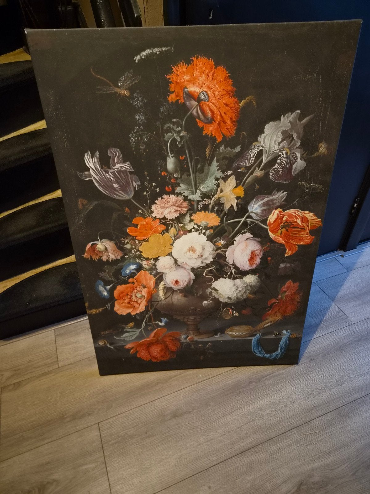 Nieuw Canvas Schilderij - Klassiek Bloemen Stilleven, Doek, Handgeschilderd, Klassiek, Print