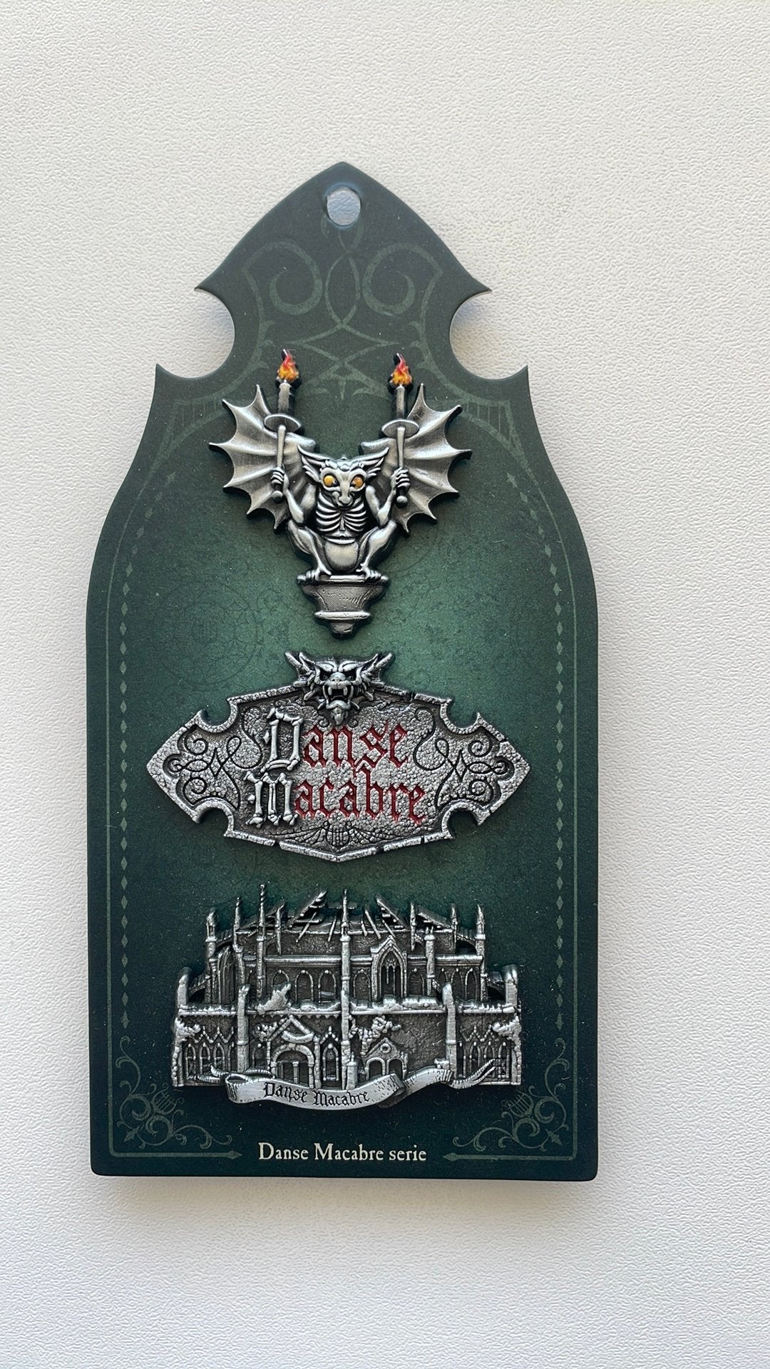 Efteling pin set Danse Macabre EPP 477/478/479 op kaartje, Verzamelen, Ophalen of Verzenden, Nieuw, Button of Speldje