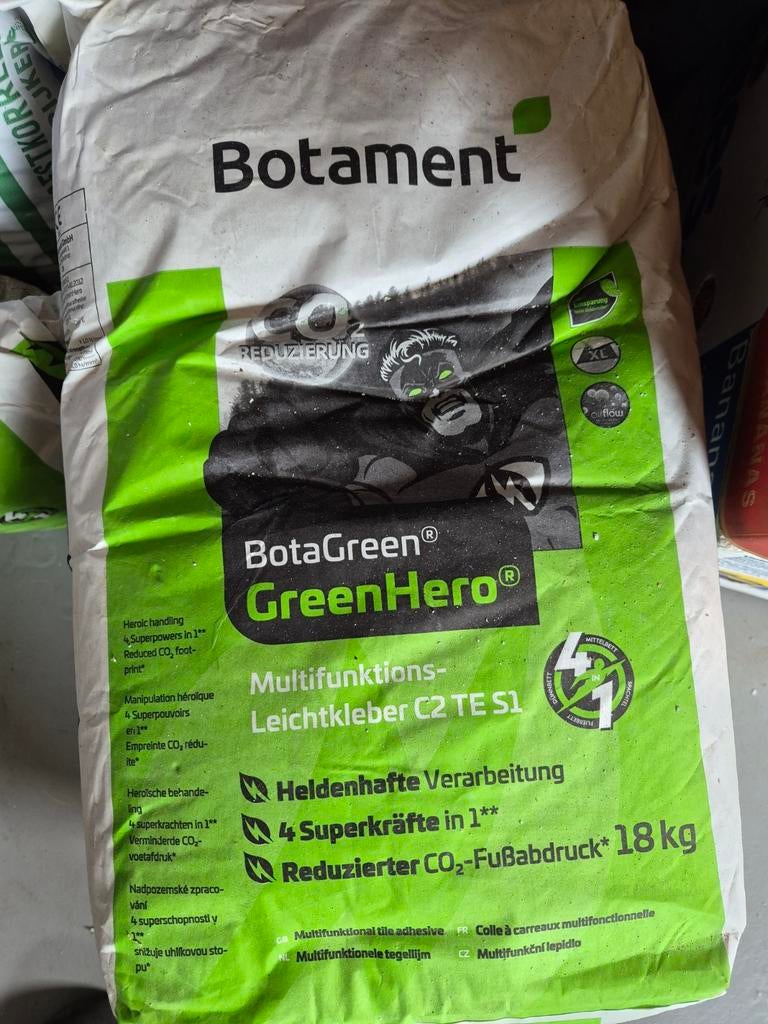 Tegellijm Botament BotaGreen GreenHero - 3,5 zakken, Ophalen, Nieuw, Overige materialen, Overige typen
